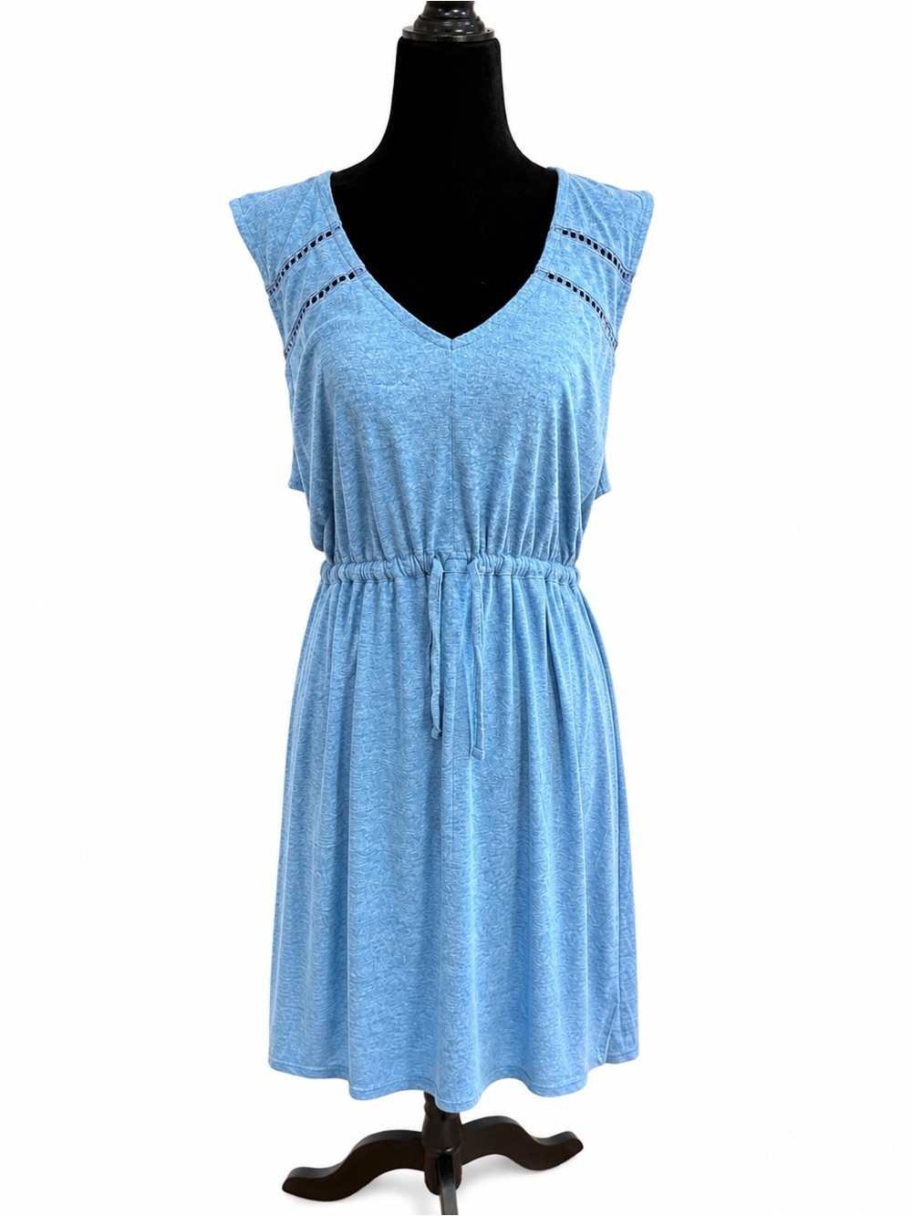 prAna Cozy Up Korrine Dress Blue Sky Heather Size Large
